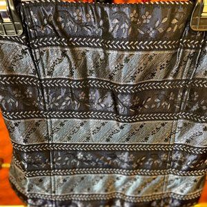 Jessica McClintock Blue,Black, & Silver Corset